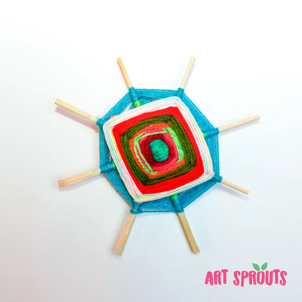 God’s Eye Craft for Kids: A Fun and Easy Mexican Art Lesson_Art Sprouts