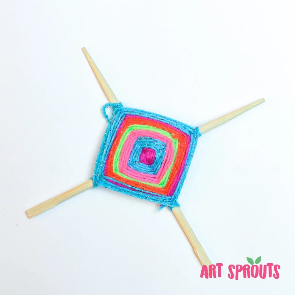 God’s Eye Craft for Kids: A Fun and Easy Mexican Art Lesson_Art Sprouts