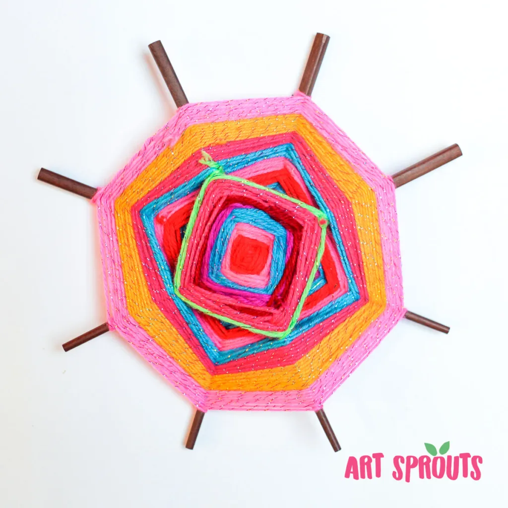 God’s eye Craft for Kids: A Fun and Easy Mexican Art Lesson_Art Sprouts