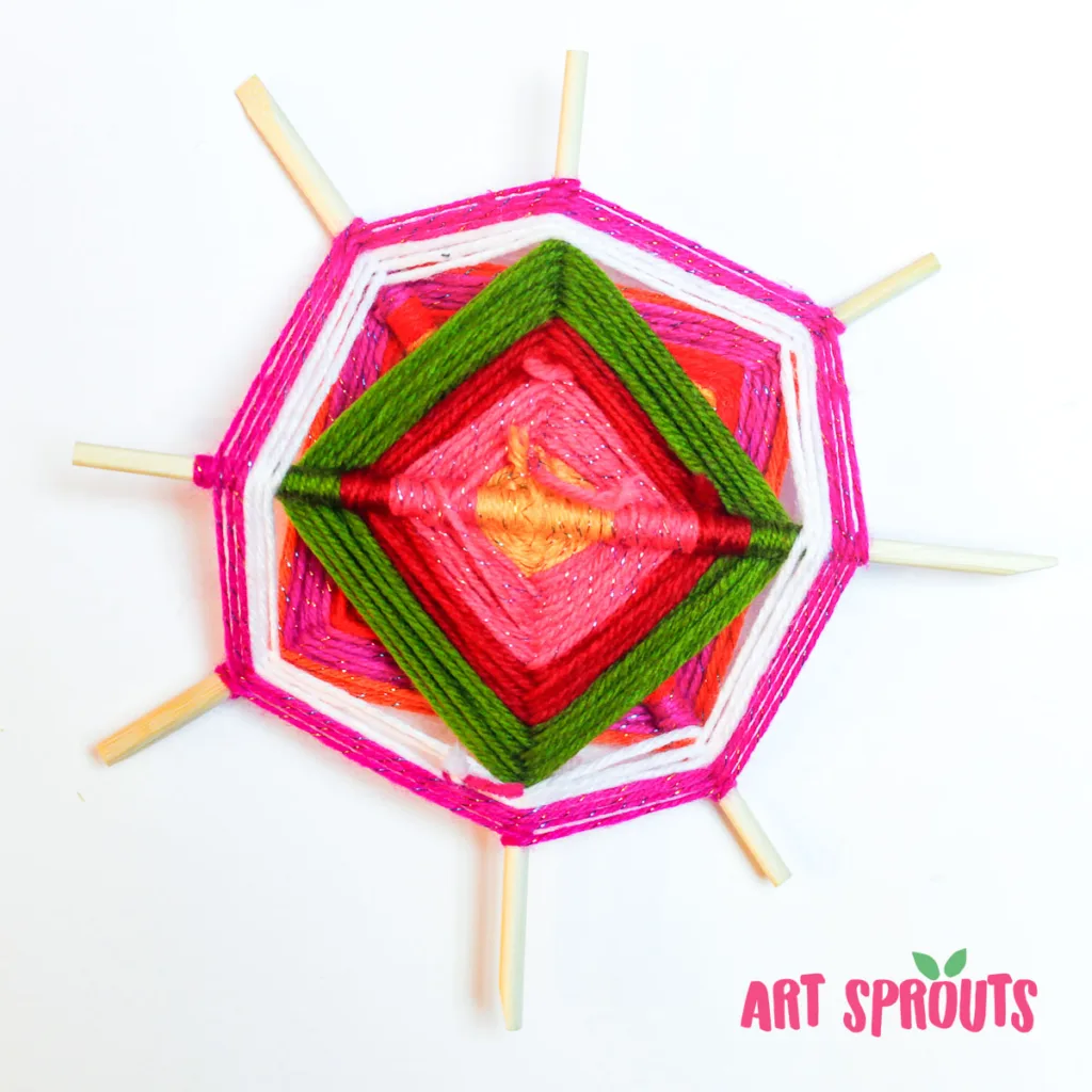 God’s Eye Craft for Kids: A Fun and Easy Mexican Art Lesson_Art Sprouts