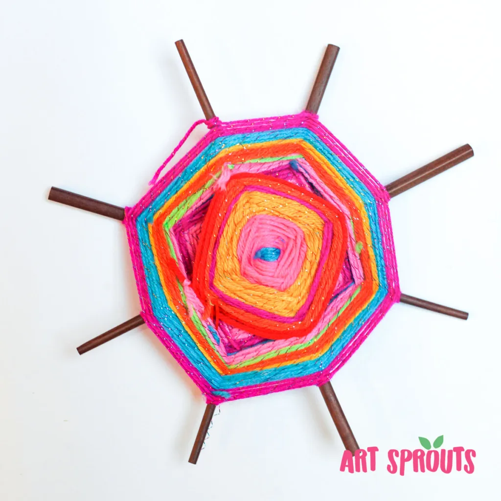 God’s Eye Craft for Kids: A Fun and Easy Mexican Art Lesson_Art Sprouts