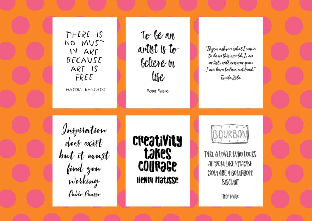 Free printable Inspirational quotes about art_Art_Sprouts