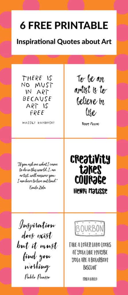 Free printable Inspirational quotes about art_Art_Sprouts