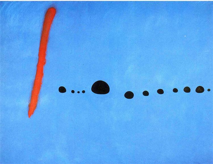 Joan Miro Blue II from surrealism to abstract expressionism art sprouts