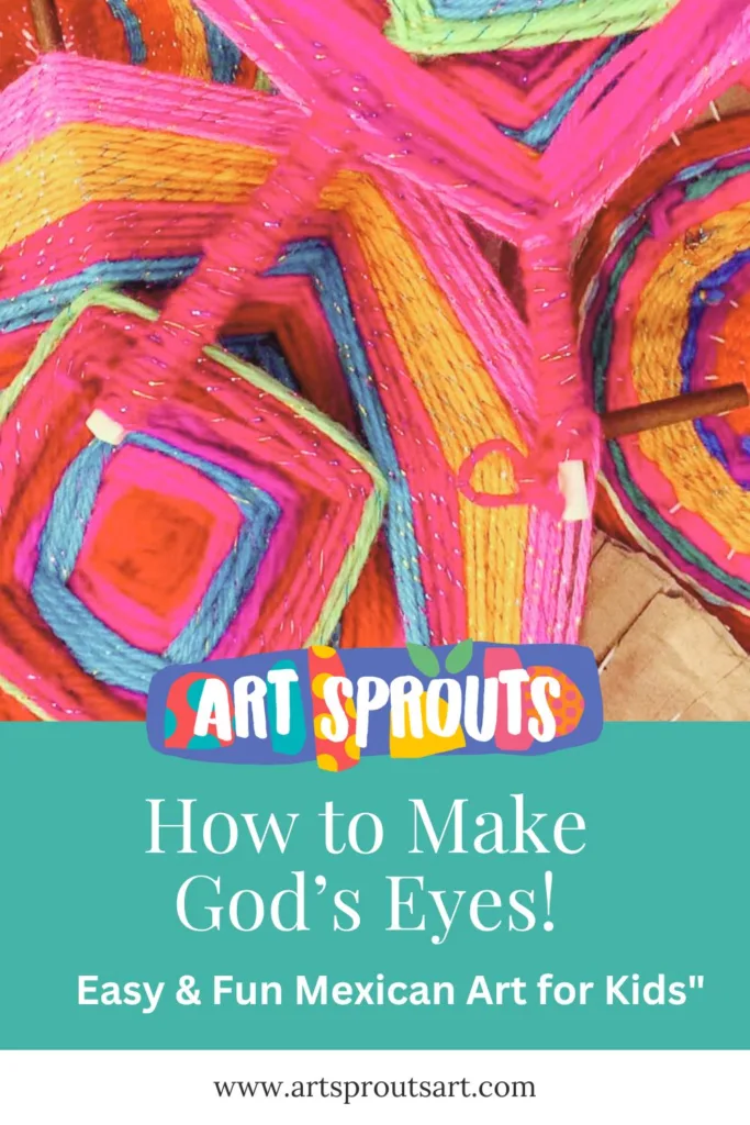 God’s Eye Craft for Kids: A Fun and Easy Mexican Art Lesson_art sprouts