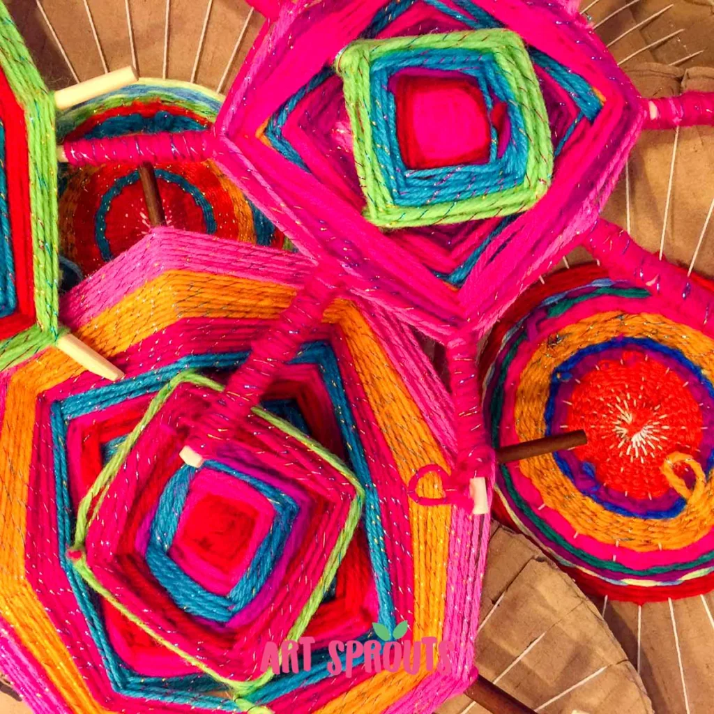 God’s Eye Craft for Kids: A Fun and Easy Mexican Art Lesson_Art Sprouts