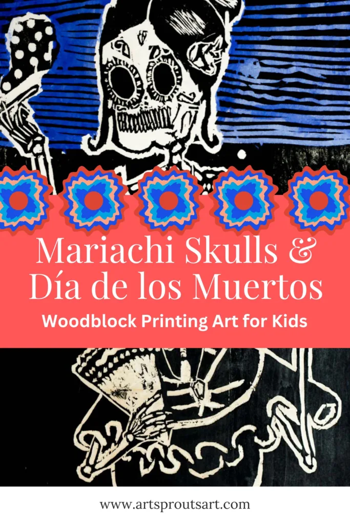 Mariachi Skulls & Día de los Muertos: A Creative Woodblock Printing Project for Kids