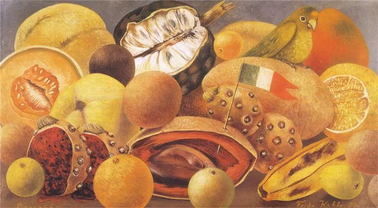 still-life-with-parrot-and-fruit-1951