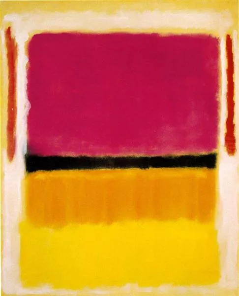 Violet, Black, Orange, Yellow on White and Red Mark Rothko