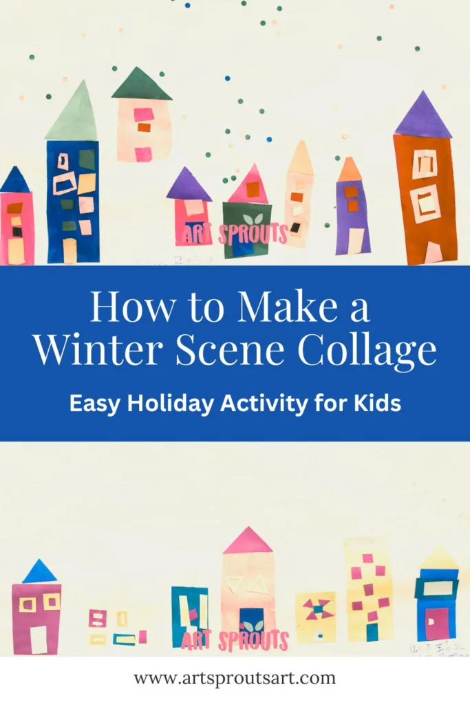 How to Create a Winter Scene Collage-pin-art-sprouts