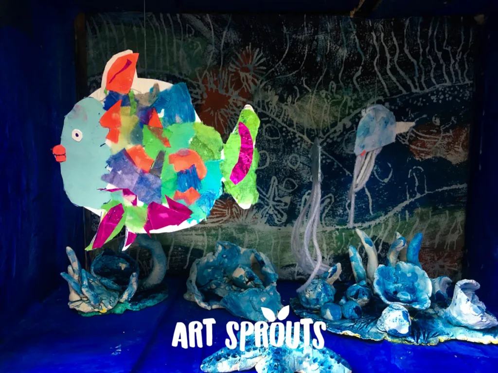 Rainbow Fish Inspired Art Activity Art Sprouts IMG 0542