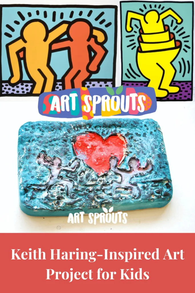 Keith Haring-Inspired Art Project Plaster Art for Kids-art-sprouts