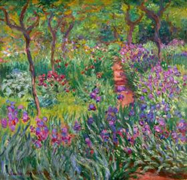 Monet the iris garden at giverny 1900