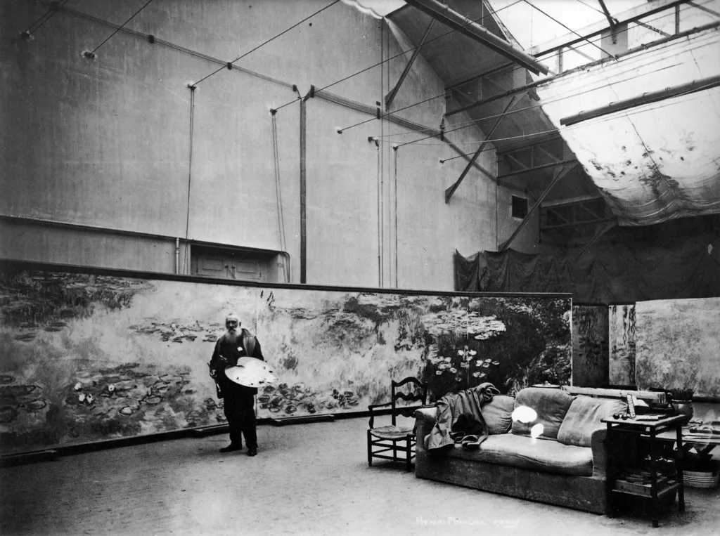 Monet in his studio