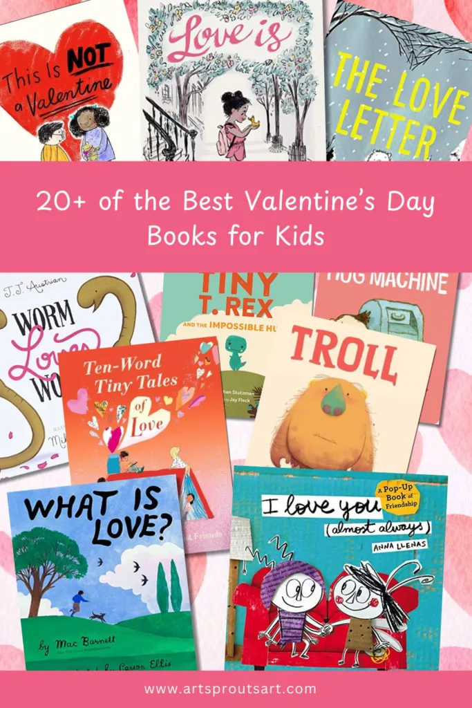 Sweet and Funny Childrens Books About Valentines Day art sprouts pin 51