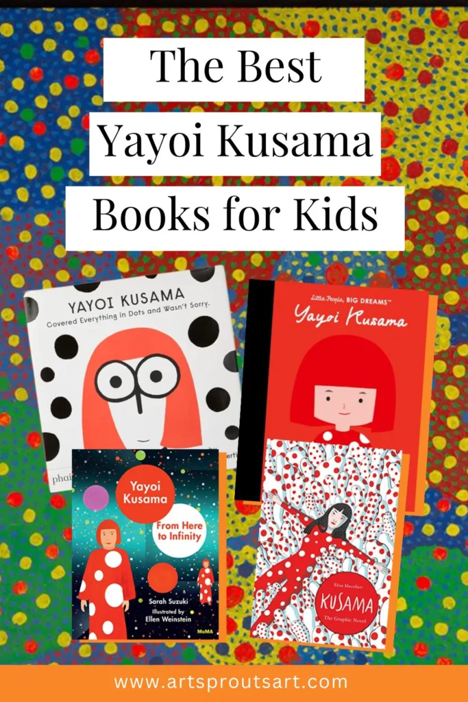 The best Yayoi Kusama books for kids – a curated selection of children’s books introducing young readers to Kusama’s polka dots, creativity, and life story