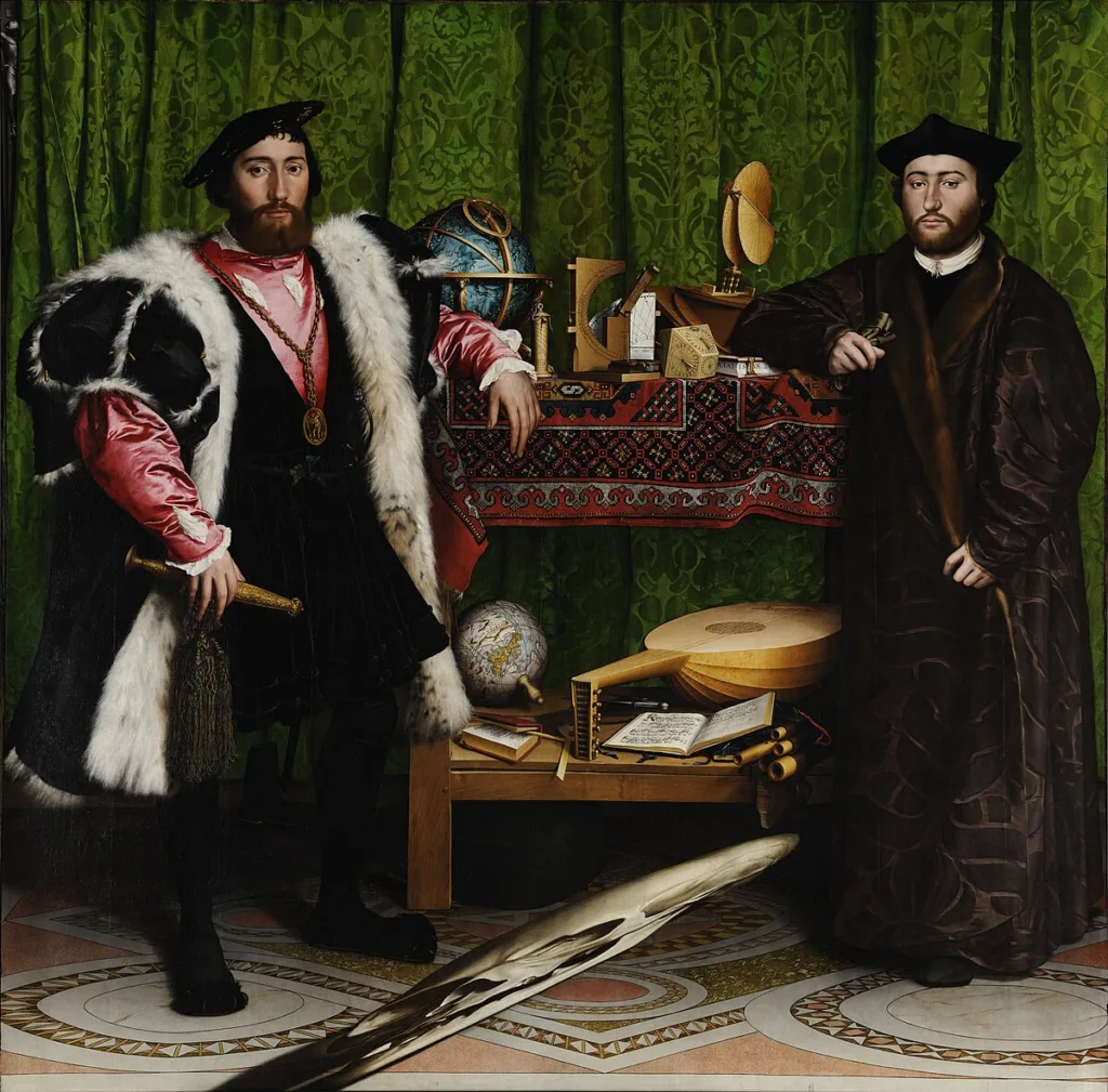 11 Famous Paintings with Hidden Details 7 Hans Holbein the Younger The Ambassadors Google Art Project