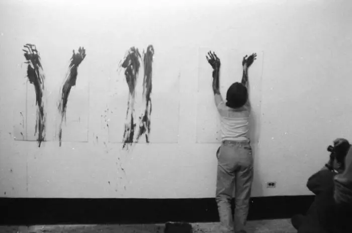7 Artists Who Use Art for Activism 73 Tania BrugueraAna Mendieta. Centro de Desarrollo de las Artes Visuales Havana Cuba photos Gonzalo Vidal Alvarado.jpg