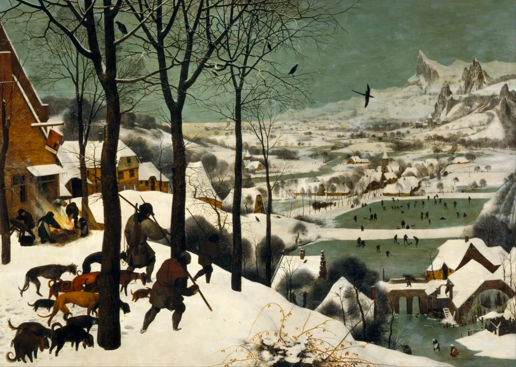 The Most Famous Dog Paintings in Art History 12 Pieter Bruegel the Elder Hunters in the Snow Winter Google Art Project
